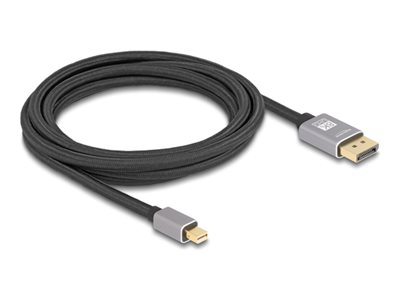 DELOCK Mini DisplayPort zu DisplayPort 8K 60 Hz 3 m grau Adapter