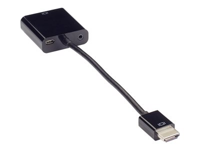 Black Box Video Adapter Dongle - HDMI Male VGA Female with Audio - adapter - HDMI / VGA / audio - 8 in