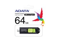 ADATA UC300 64GB USB 3.2 Gen 1 / USB-C Sort Grøn