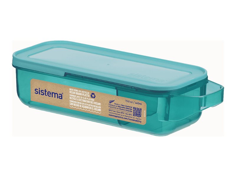 Sistema SLIDE 'N' SNACK Lunch Box - Assorted - 445ml