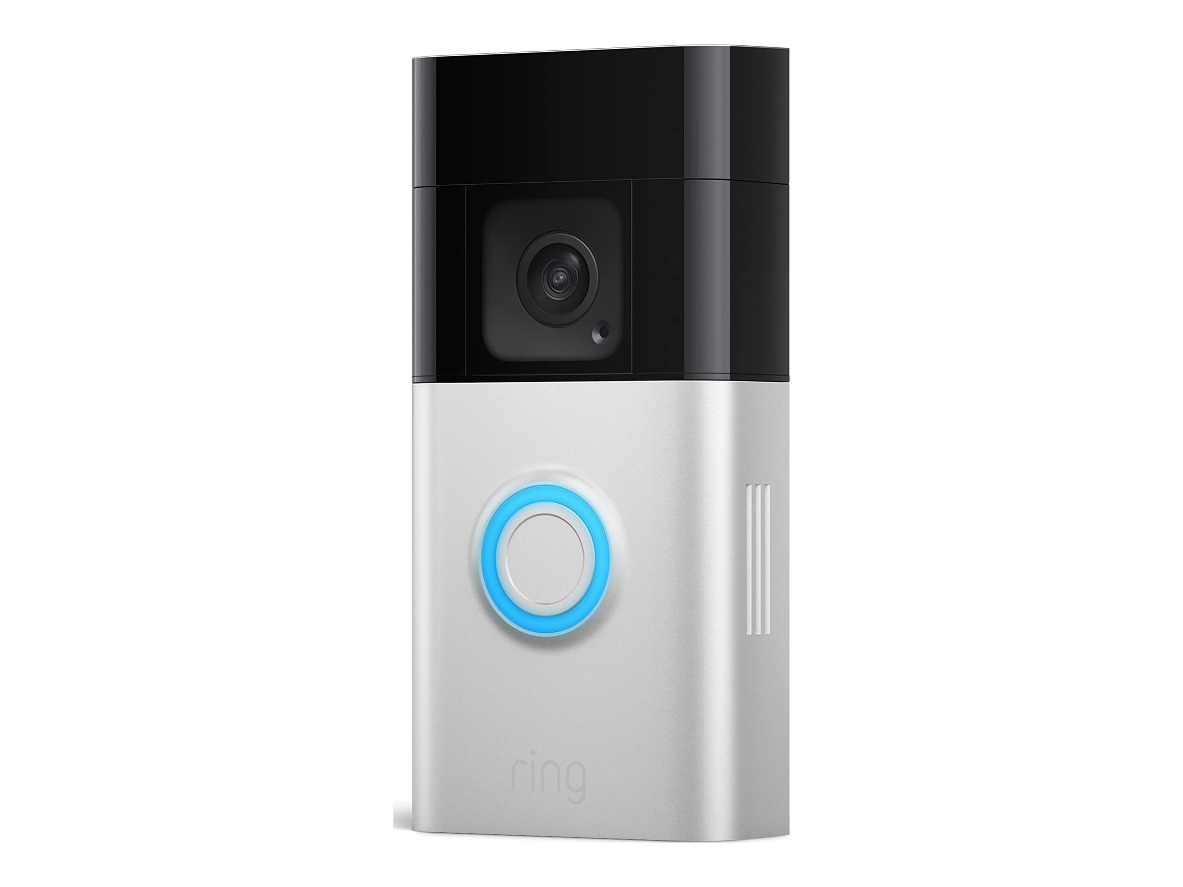 Ring Plus smart doorbell head-to-toe HD+ video motion detection & alerts two-way talk (2023 Product shot Right-angle 80000