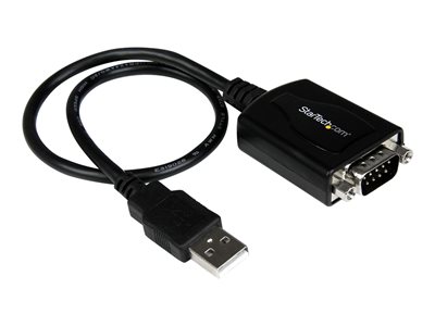 StarTech.com 1 ft USB to RS232 Serial DB9 Adapter Cable with COM Retention - serial adapter