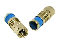 C2G Compression F-Type Connector with O-RING for RG6 QUAD
