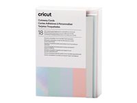 Cricut Pastel Sampler Skær væk-kortsæt Hvid Fest pink Kakifarvet Tusmørke Tulipan Sennep Pudder-blå