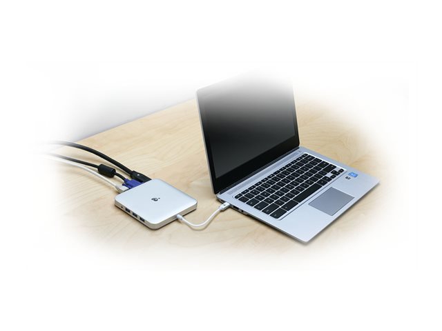 IOGEAR USB-C Compact Docking Station with Power Delivery Pass-Thru