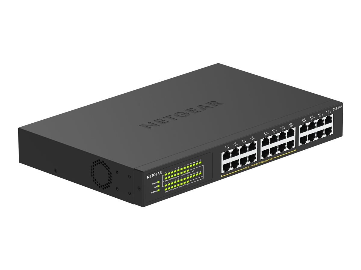 NETGEAR 24PT GIGE UNMNGED SWCH W/ POE+