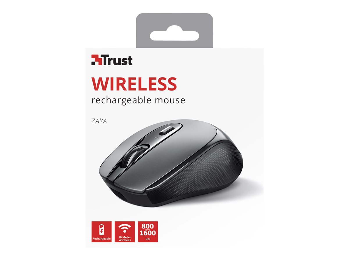 TRUST Souris sans fil ZAYA rechargeable