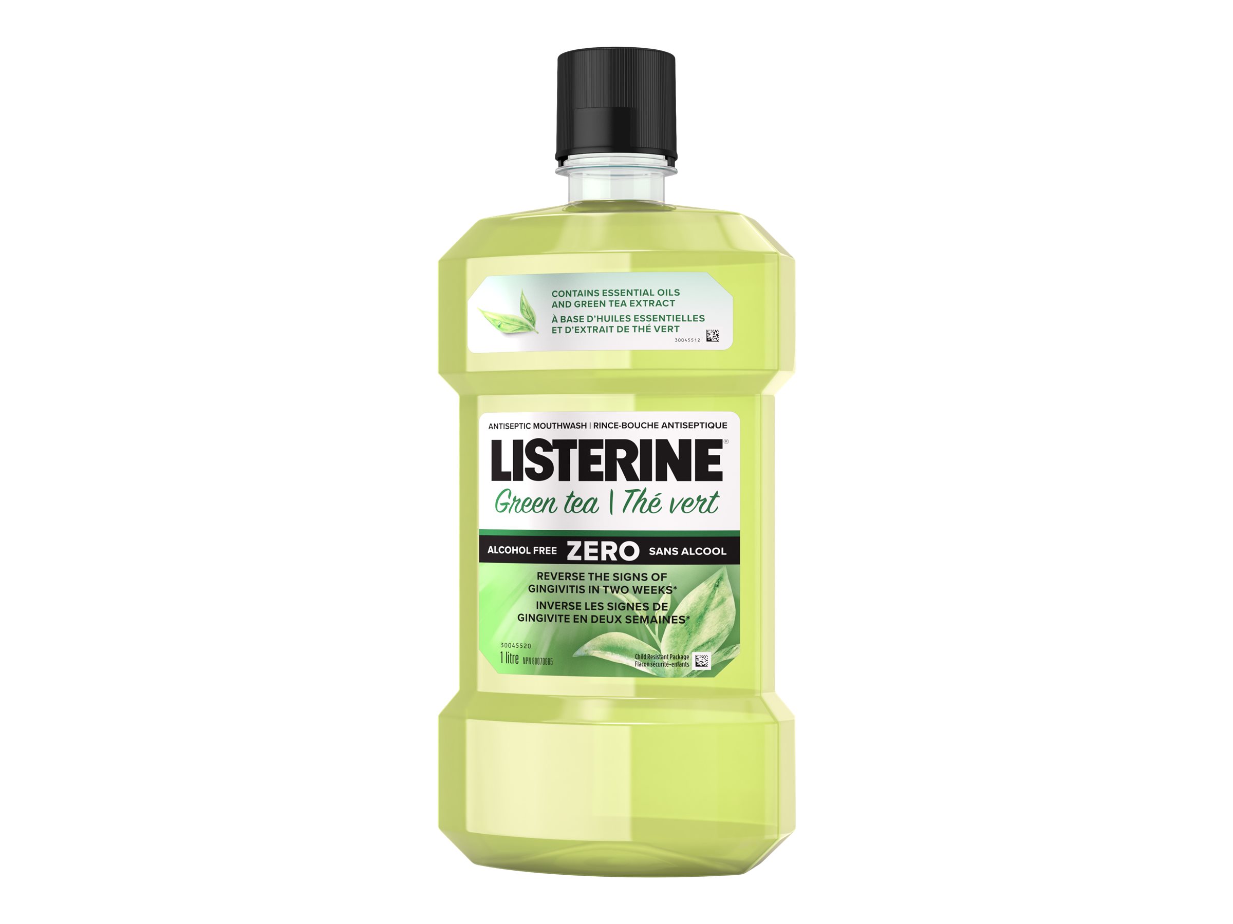 Listerine Green Tea Zero Antiseptic Mouthwash - 1L