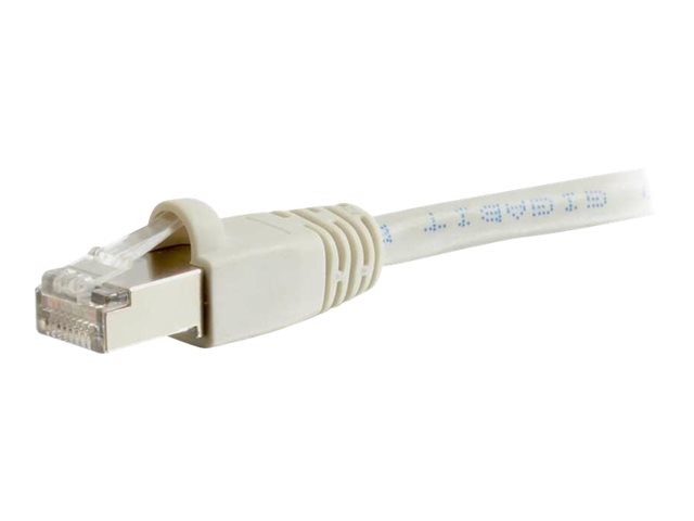 C2G Cat6a Booted Shielded (STP) Network Patch Cable - patch kabel - 0.5 m - šedá – foto 5