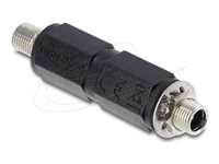 Delock Strøm DC jackstik 5,5 mm (ID: 2,5 mm) (female) - Strøm DC jackstik 5,5 mm (ID: 2,1 mm) (female) Sort Strømforsyningsadapter