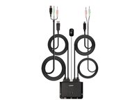 LINDY 2 Port DP 1.2 USB TypeC KVM Switch