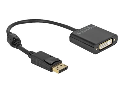 DELOCK Adapter DisplayPort 1.2 zu DVI Buchse 4K Aktiv Black