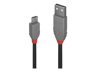 LINDY 3m USB 2.0 A/Micro-B Anthra Line - 36734