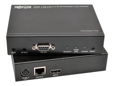 Tripp Lite HDBaseT HDMI Over Cat5e Cat6 Cat6a Extender Kit with Power, Serial and IR Control 4K x 2K 70m 230ft