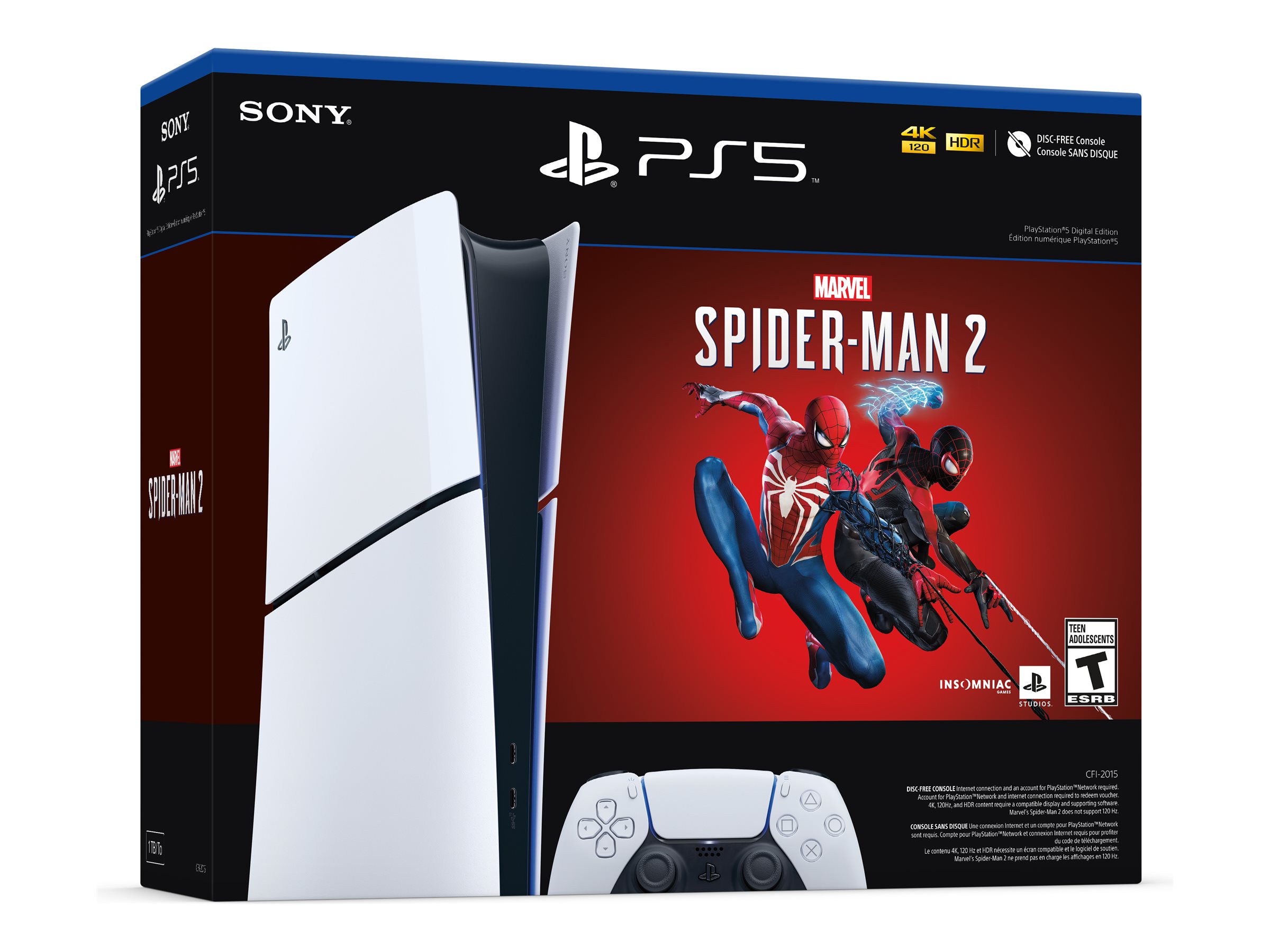 Sony PlayStation 5 Slim Digital Edition Marvel's Spider-Man 2 - 1000039789