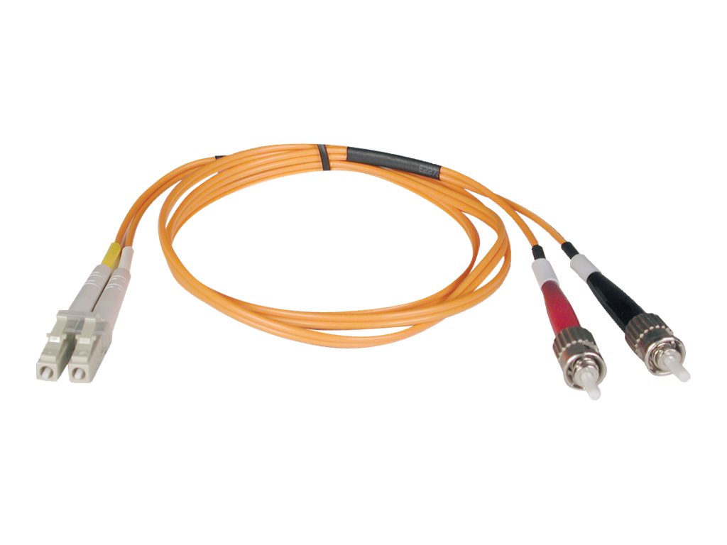 Tripp Lite 1M Duplex Multimode 50/125 Fiber Optic Patch Cable LC/ST 3' 3ft 1 Meter - patch cable - 1 m - orange