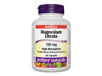 Webber Naturals Magnesium Citrate 150 mg - 120s