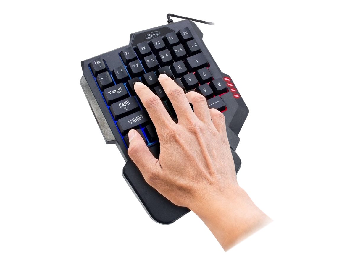 INTER-TECH KB-3035 RGB GamingKeypad 35 Tasten drei RGBmodi waehlbar FN-Taste fuer Multimediabefehle