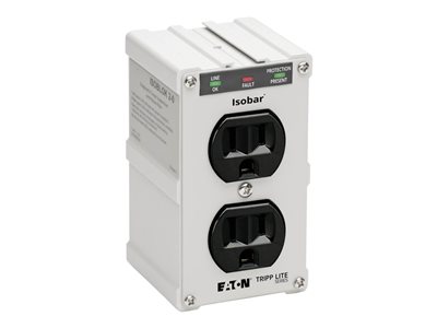 Tripp Lite Isobar Surge Protector Wallmount Direct Plug In 2 Outlet 1410 J