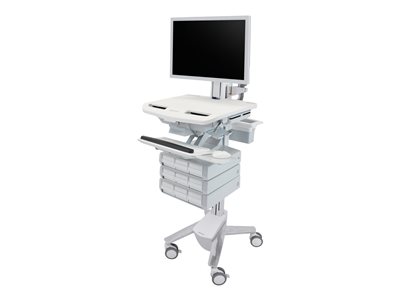 Ergotron StyleView Cart with HD Pivot, 9 Drawers (3x3) Cart open architecture 