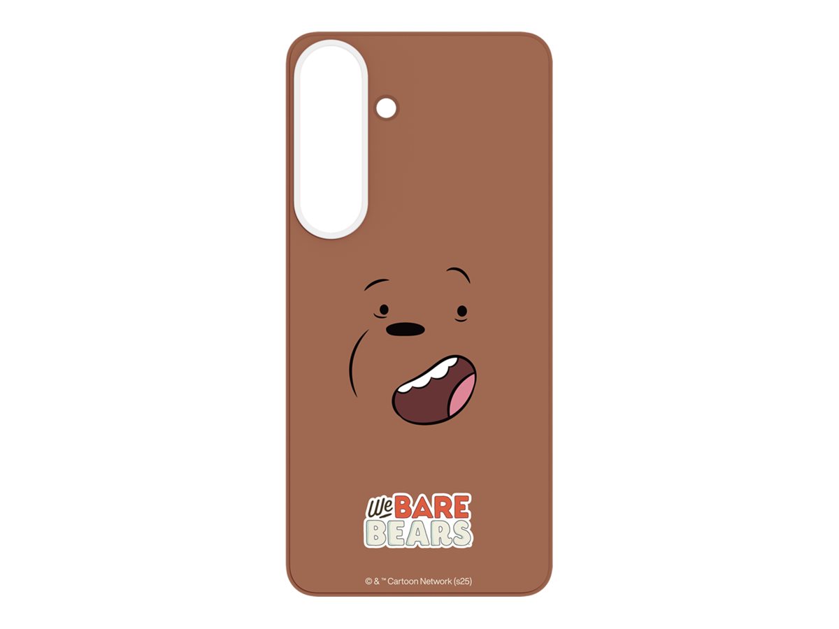 SAMSUNG GALAXY S25  WE BARE BEARS GRIZZLY FLIPSUIT CARD BROWN