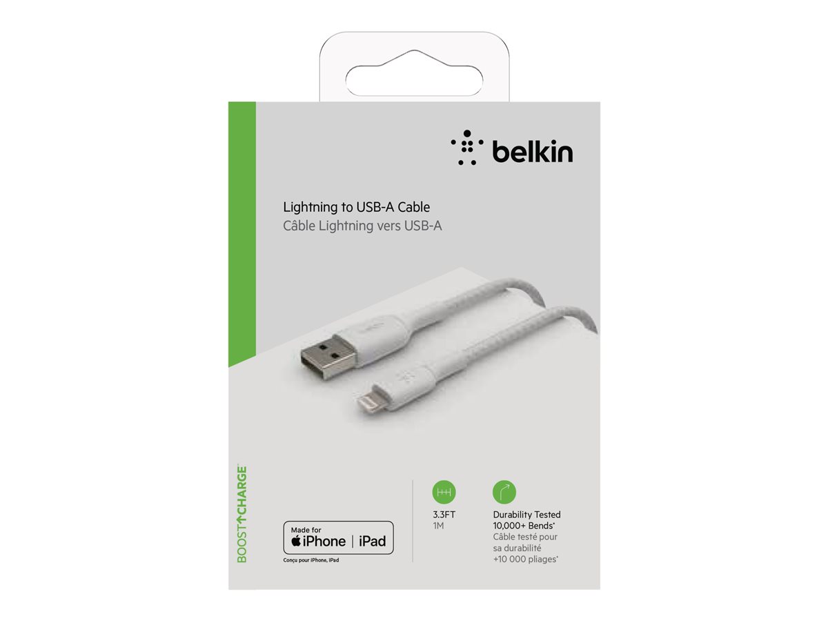 BELKIN Câble tressé Lightning USBA 1m