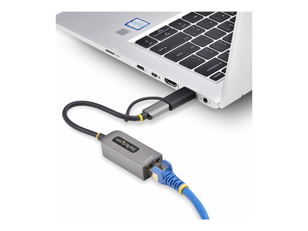 StarTech.com 2.5GbE USB-C to Ethernet Adapter with USB-A Converter - síťový adaptér - USB-C 3.2 Gen 1 / Thunderbolt 3 - 10M/100M/1G/2.5 Gigabit Ethernet – foto 9