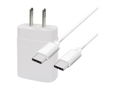 4XEM Power adapter 25 Watt 3 A PD 3.0, QC 3.0 (USB-C) white for Goog
