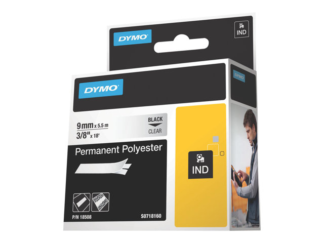 Dymo Permanent Tape 1 Cassettes Roll 09 Cm X 55 M