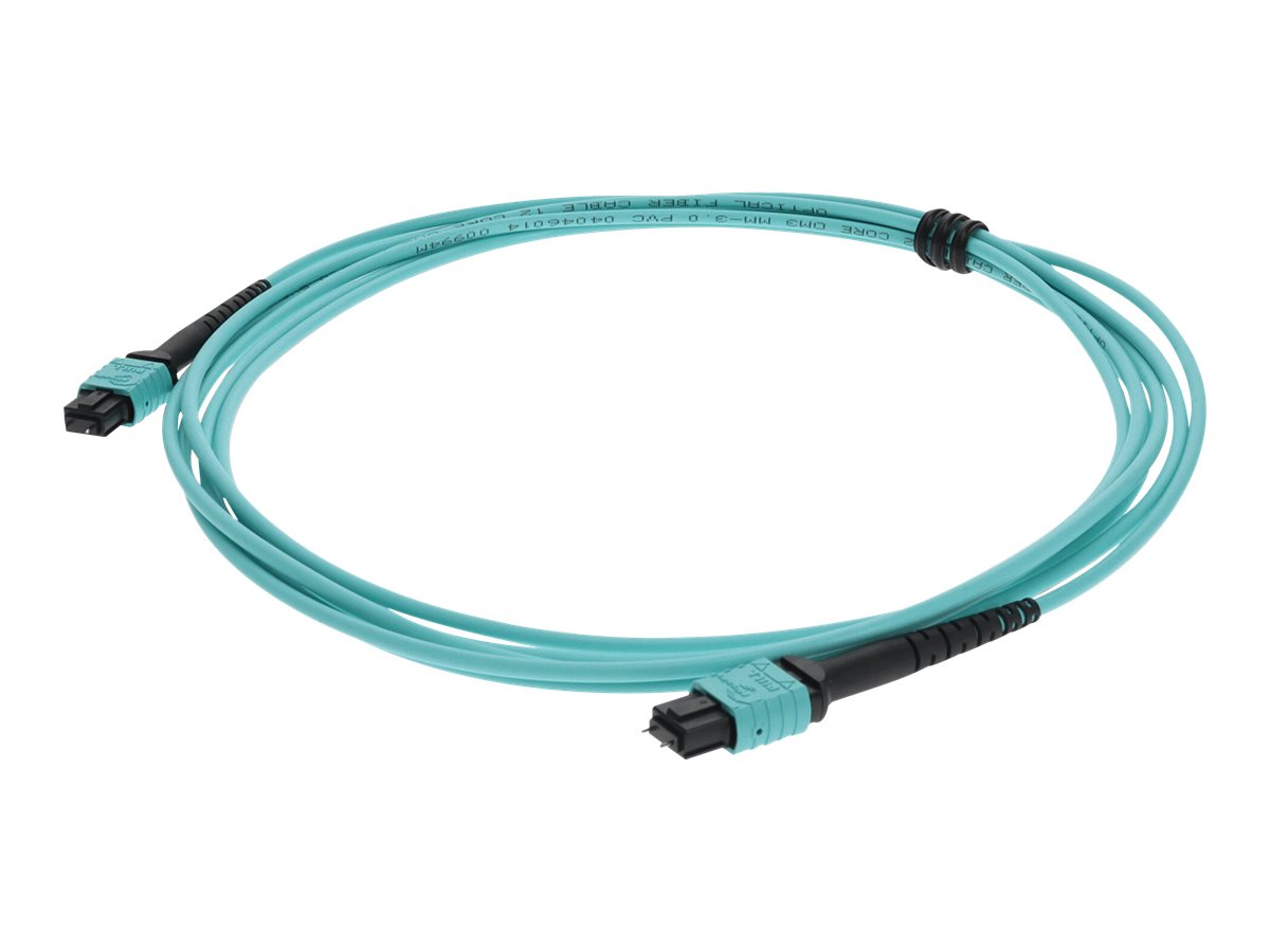 AddOn 1m MPO OM3 Aqua Patch Cable