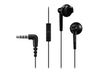 Panasonic RP-TCM55E Kabling Øreproptelefoner Sort