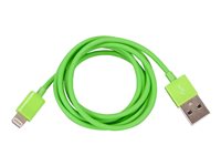 I/OMagic Lightning cable Lightning male to USB male 4 ft green 