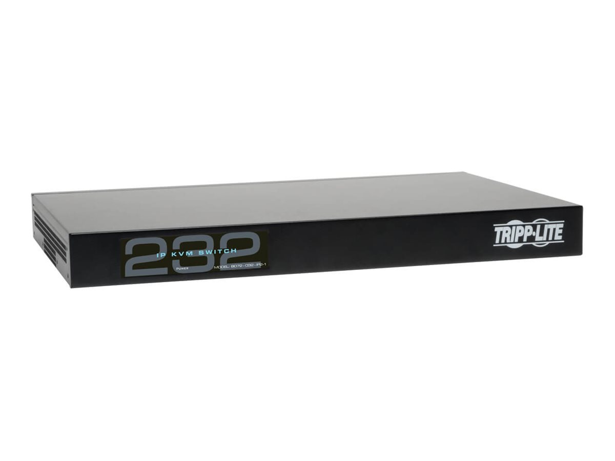 Tripp Lite 32-Port Cat5 IP KVM Switch 1 Local 2 Remote User 1URM Rackmount