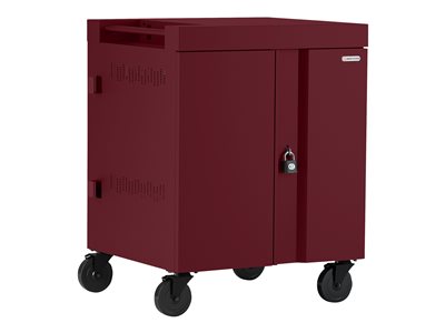 Bretford Cube TVC16PAC Cart (charge only) for 16 netbooks/tablets lockable steel maroon 