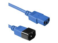 MicroConnect Strøm IEC 60320 C14 Power IEC 60320 C13 Blå 90cm Strømkabel