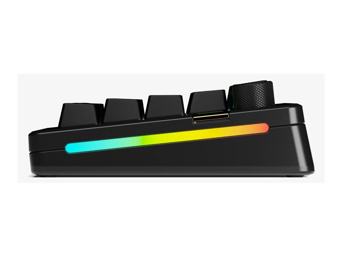 Glorious GMMK3 PRO HE keyboard prebuilt 65% QWERTY US black Input Product shot Left-angle 79750