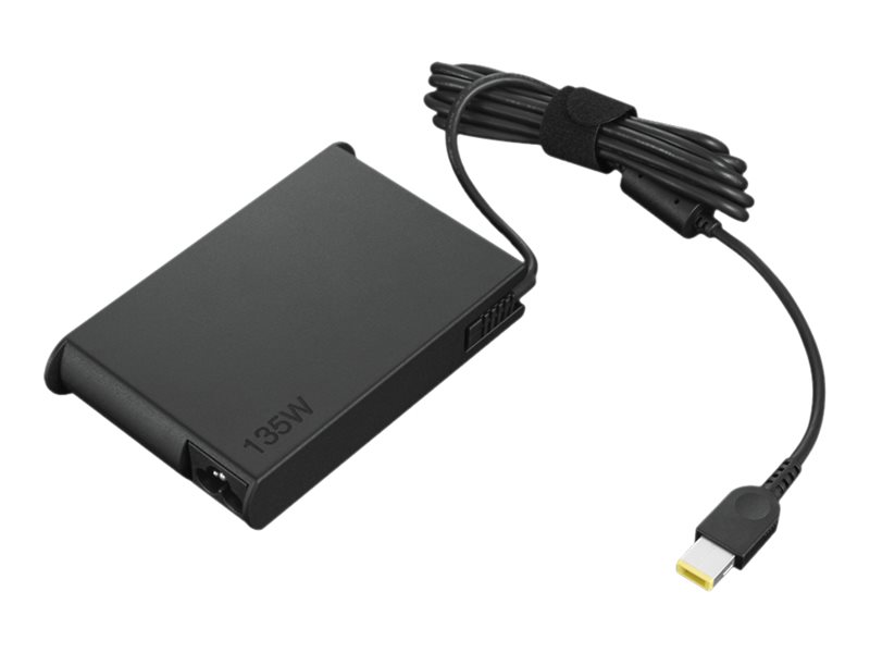 An image of Lenovo Slim 135W AC Adapter (Slim Tip) - power adapter - 135 Watt