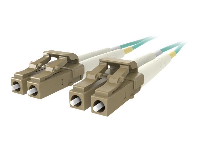 Belkin 20M Fiber Optic Cable; 10GB Aqua Multimode LC/LC Duplex, 50/125 OM3
