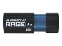 Patriot Supersonic Rage Lite 512GB USB 3.2 Gen 1 USB stick Sort Blå