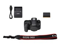 Canon EOS 90D - Digital camera - SLR - 32.5 MP - 4K / 30 fps - body only - Wi-Fi, Bluetooth