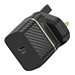 UK WALL CHARGER 30W GAN 1X USB-C 30W USB-PD BLACK
