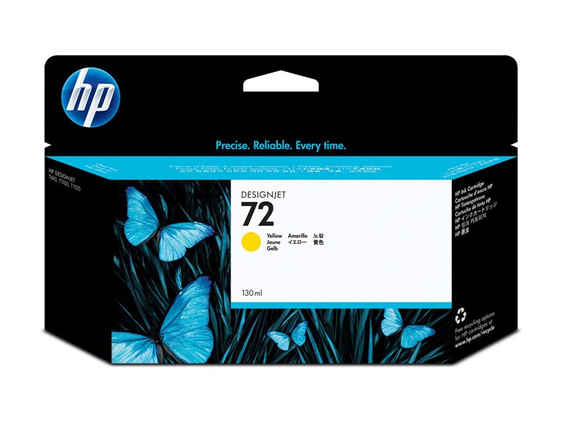 HP NO72 CARTOUCHE ENCRE JAUNE V