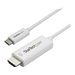 StarTech.com 10ft (3m) USB C to HDMI Cable, 4K 60Hz USB Type C to HDMI 2.0 Video Adapter Cable, Thunderbolt 3 Compatible, Laptop to HDMI Monitor/Display, DP 1.2 Alt Mode HBR2 Cable, White