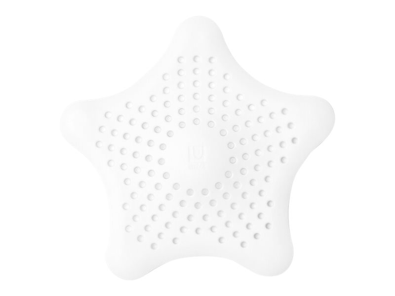 Umbra White Starfish Shower Drain & Sink Hair Catcher