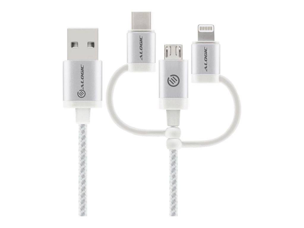ALOGIC Prime Series charging / data cable kit Lightning / USB 30 Product shot Front 79650