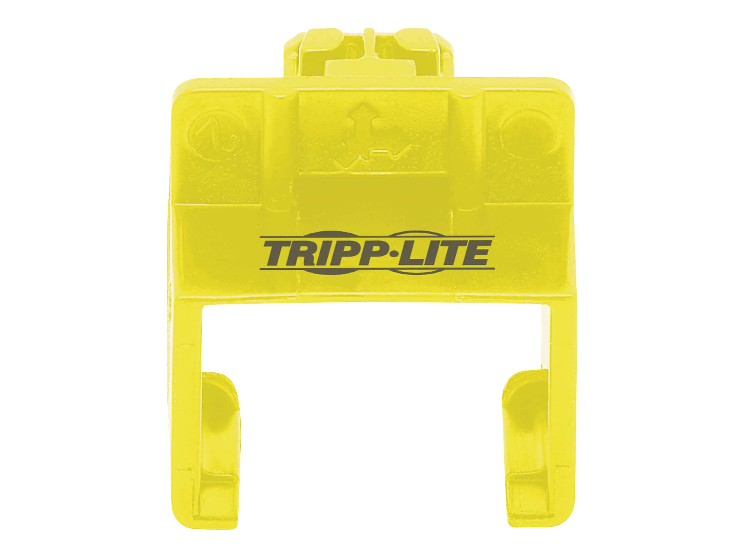 Tripp Lite Universal RJ45 Locking Inserts, Yellow, 10 Pack