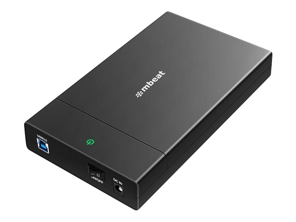 mbeat C1 storage enclosure tool-free SATA USB Product shot Right-angle 79700