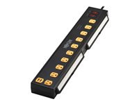 Eaton Tripp Lite Series Protect It! 10-Outlet Surge Protector with Swivel Light Bars - 5-15R Outlets, 2 USB Ports, 6 ft. (1.8 m) Cord, 1350 Joules, Black