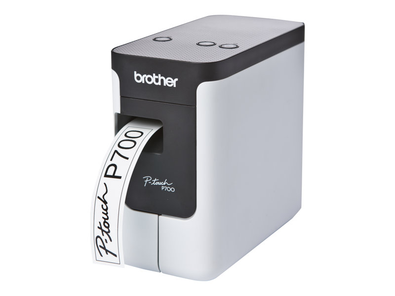 Brother P-Touch PT-P700 - Etikettendrucker - Thermotransfer - Rolle (2,4 cm) - 180 dpi - bis zu 30 mm/Sek.