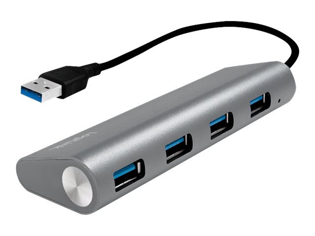 Hub USB 3.0 LogiLink UA0307 4 porty, aluminiowa obudowa